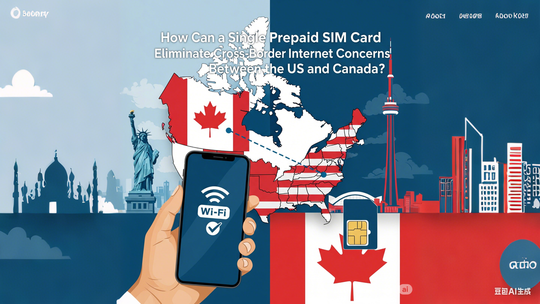 プリペイドSIMカード1枚で、米国とカナダ間の国境を越えたインターネットの懸念を解消するにはどうすればよいでしょうか?