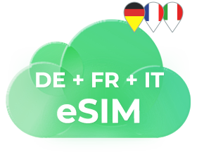 DE &FR & IT eSIM