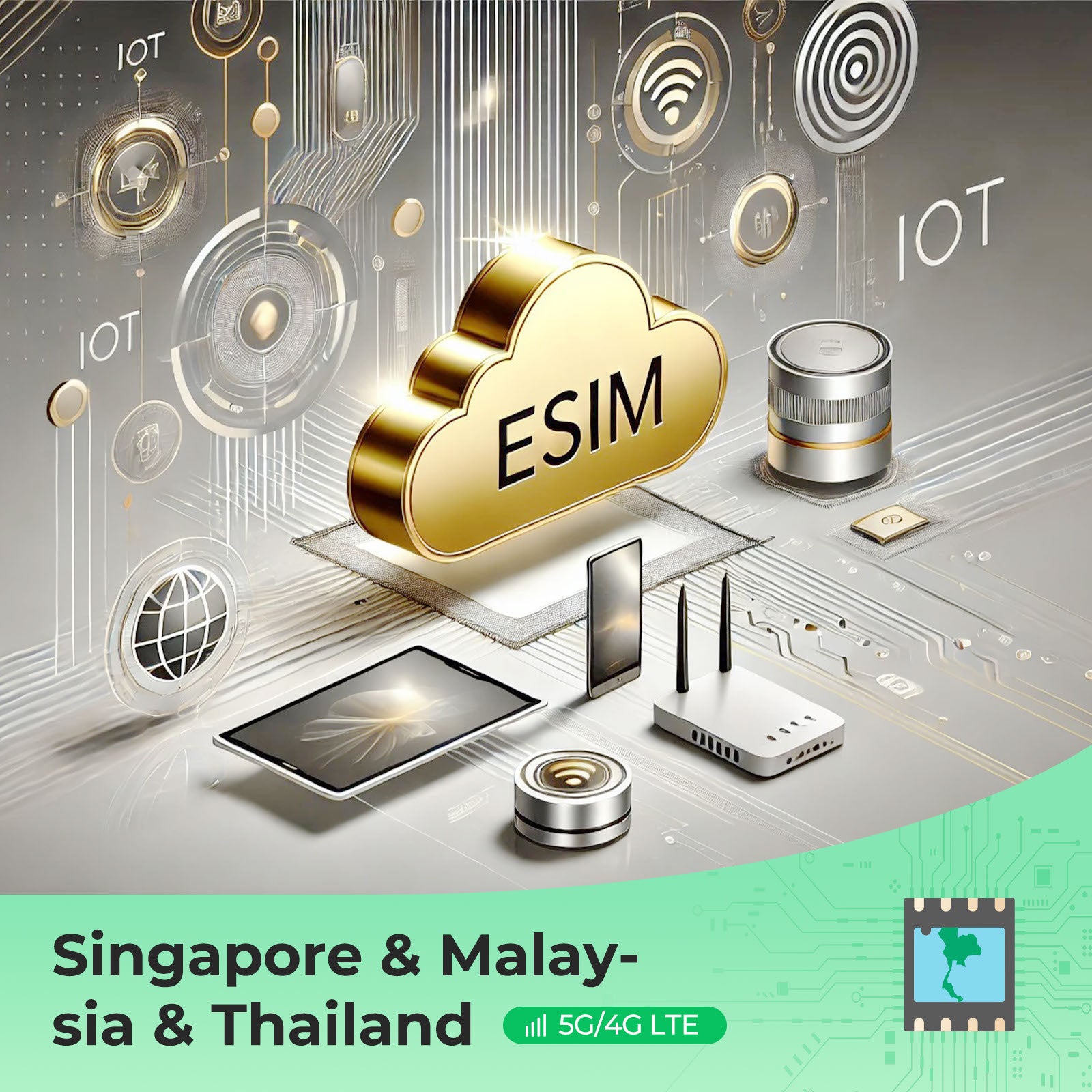 Singapore Malaysia Thailand Data Only eSIM 4G 5G No Roaming Fees Eiotclub