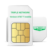 An EIOTCLUB physical SIM card activates an eSIM for triple network access.