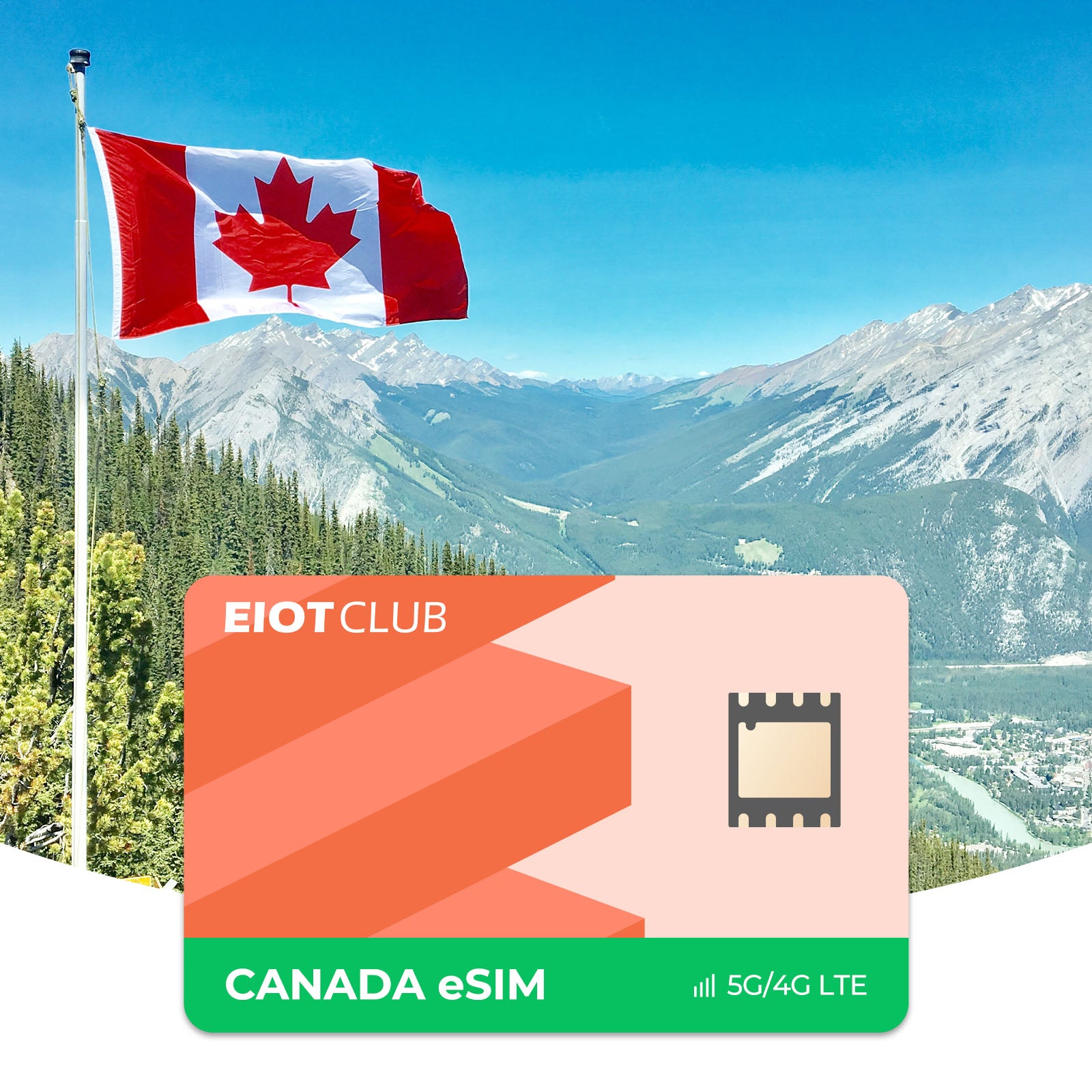 Canada Prepaid Travel eSIM - 4G/5G High-Speed, Hotspot, No Roaming Fees, Supports ROGERS & BELL