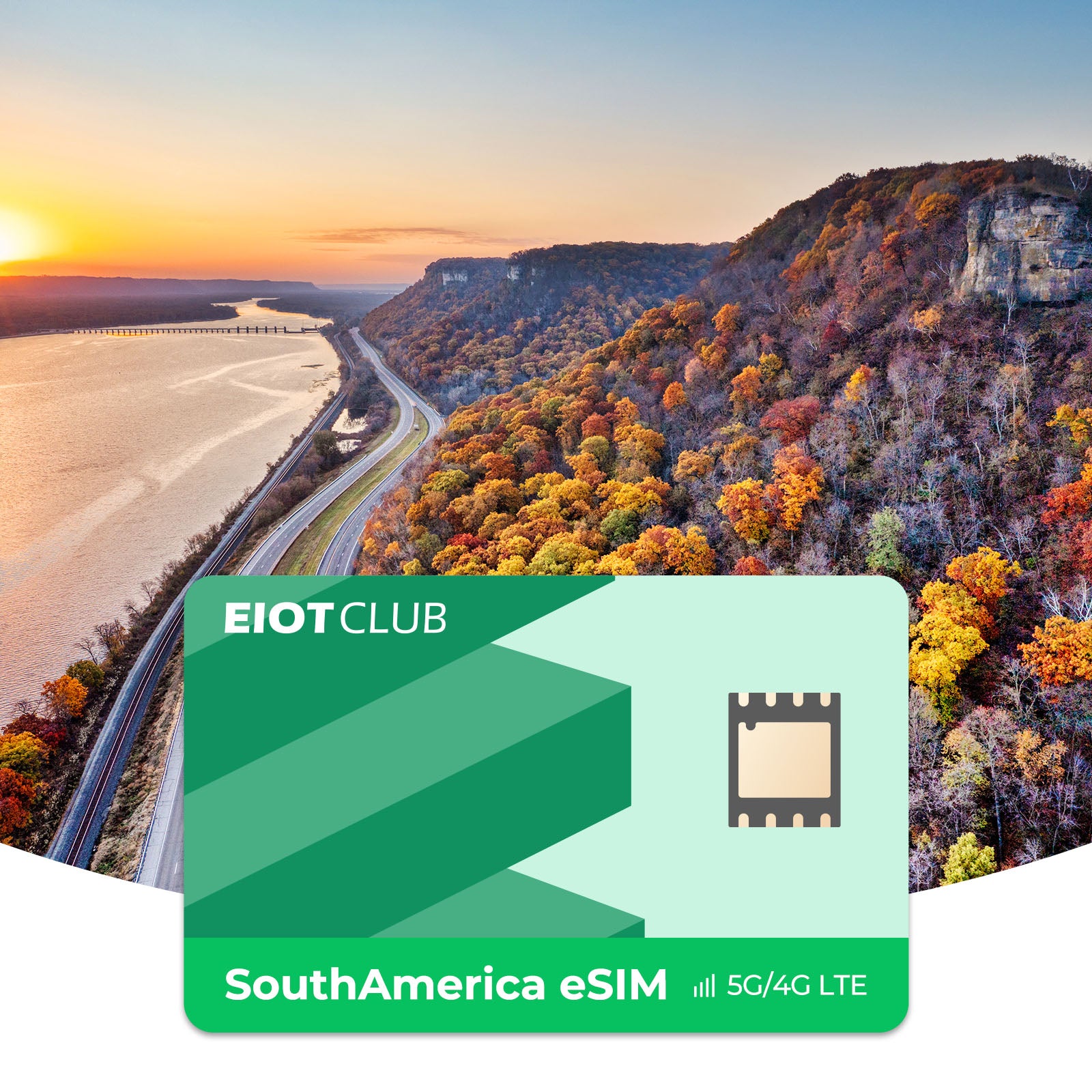 South America Prepaid eSIM - High-Speed Data, Brazil, Argentina, Chile, iPhone/Android