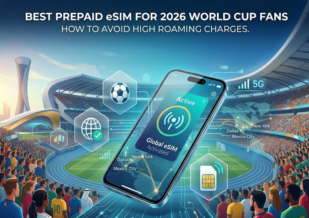 2026年ワールドカップ観戦に最適なプリペイドeSIM：高額なローミング料金を回避する方法