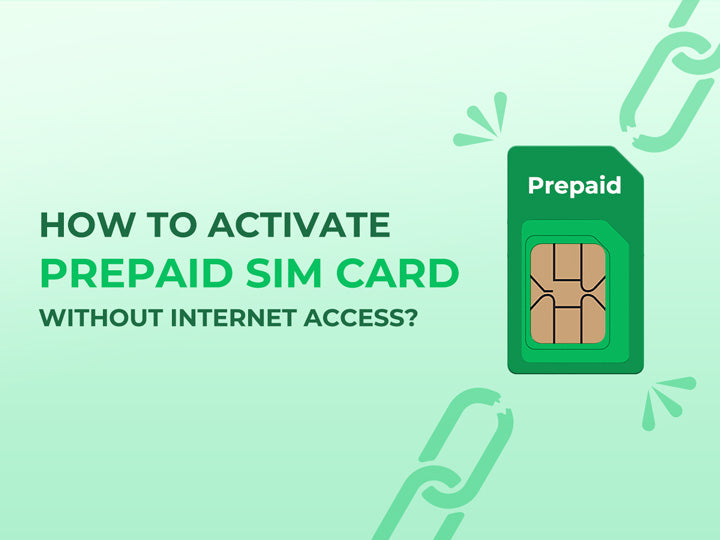 a prepaid SIM card and broken chain links.
