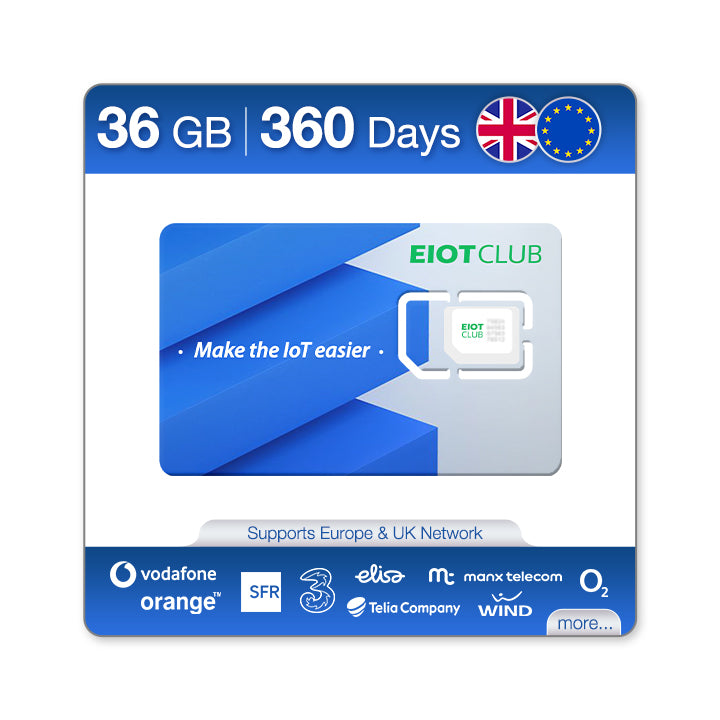 Eiotclub Prepaid SIM Card - support for more than 30 countries in Europe