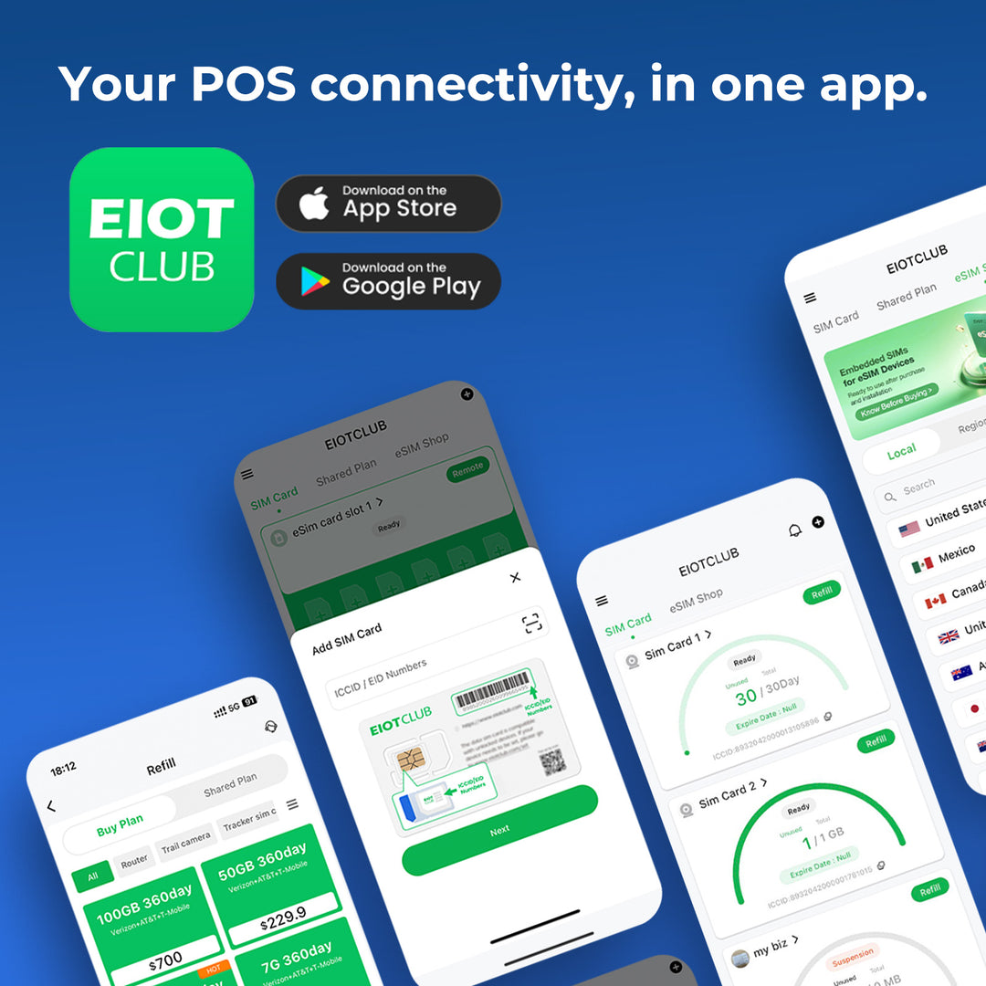 EIOTCLUB Professional POS SIM Card: Triple-Network Connectivity for Reliable Payments