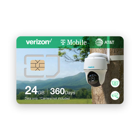 4G SIM Card for Security Camera, Support AT&T, Verizon, and T-Mobile Network