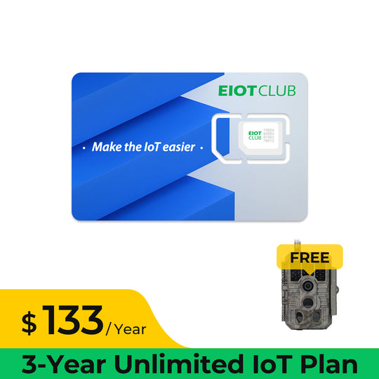 3-year unlimited IoT plan for $399, includes free GardePro Cellular Trail Camera