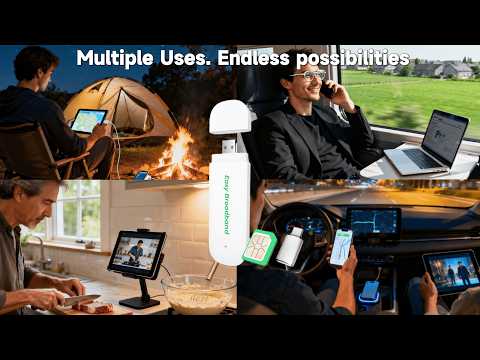 EIOTCLUB 4G LTE USB WiFi 6 Dongle - Portable Mobile Hotspot, 150Mbps High-Speed Portable WiFi with Pre-Installed SIM & No-Contract Data Plans, Support 10 Devices, for Travel, Car, Business, US Only