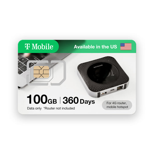 Eiotclub 4G US Connect SIM Card: High-Speed Mobile Hotspot SIM for USA