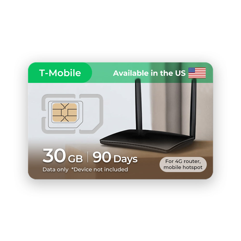 Eiotclub 4G US Connect SIM Card: High-Speed Mobile Hotspot SIM for USA