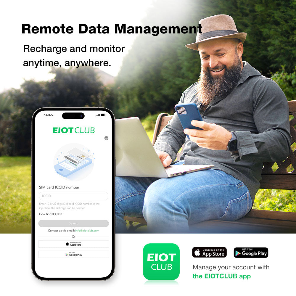 Eiotclub GPS Tracker SIM Card-Customizable Data Plans for Effortless Asset  Tracking