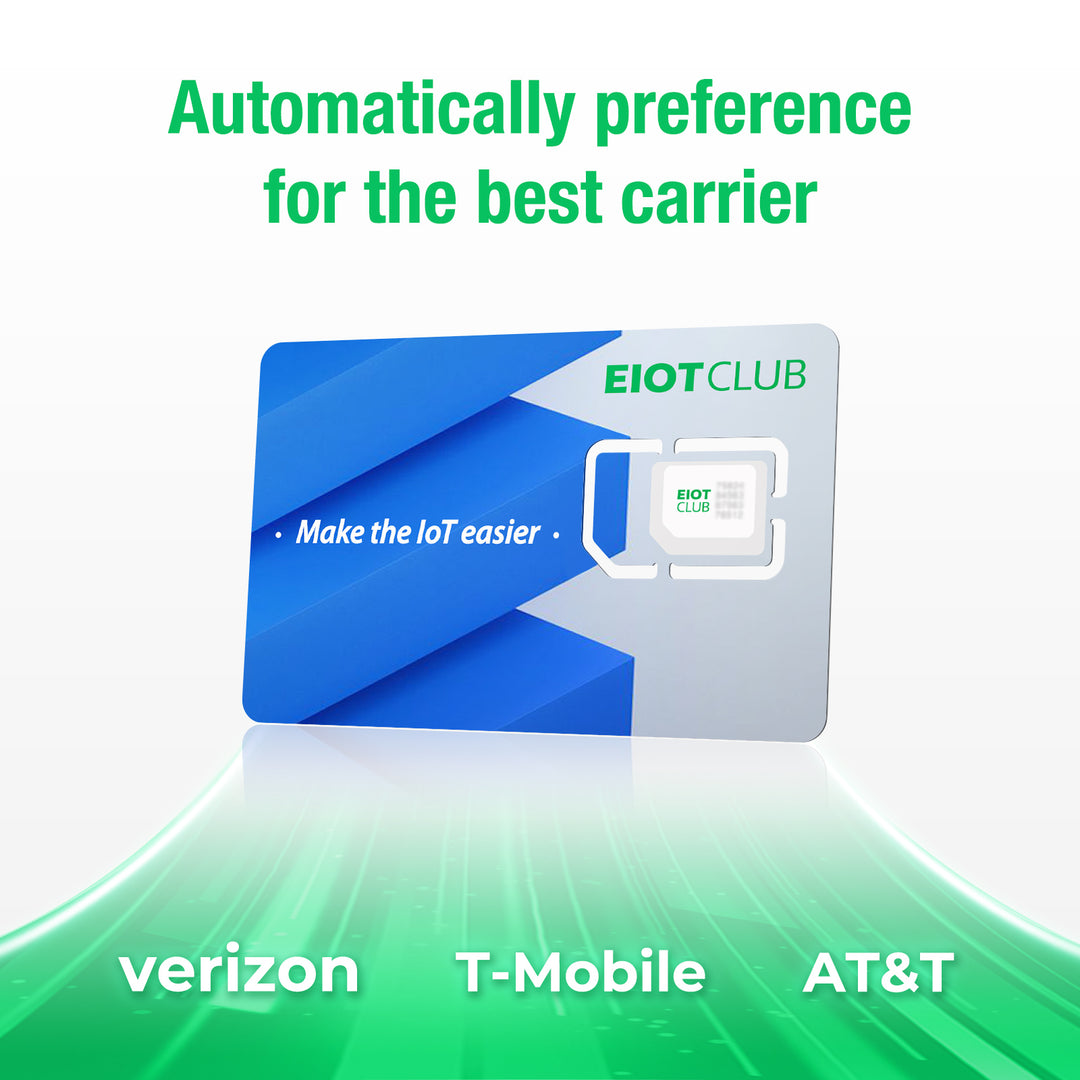 Eiotclub USA Prepaid 4G SIM Card Data - Seamlessly Connect Your IoT Devices with Supported Verizon, AT&T and T-Mobile