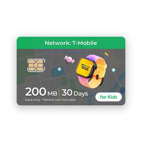 Eiotclub Flexible Kids Smartwatch & Multi-Network SIM Card Options