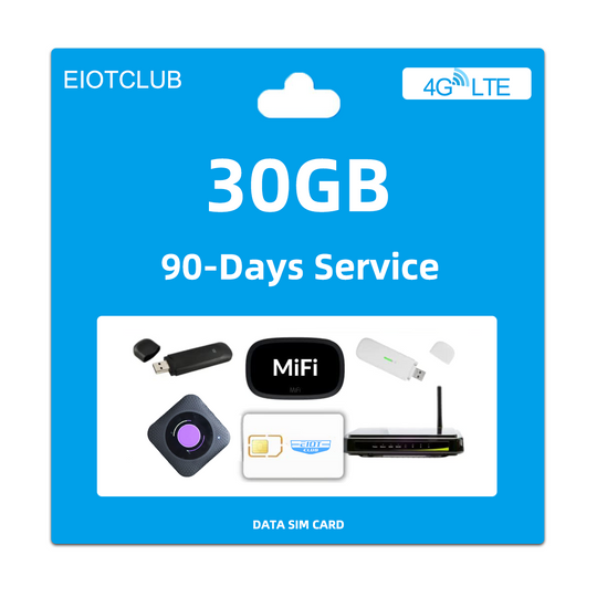 Eiotclub  Prepaid Date Tmobile Network Sim Card 4G Router Mini Hotspot（30GB, 90Days） - eiotclub sim card
